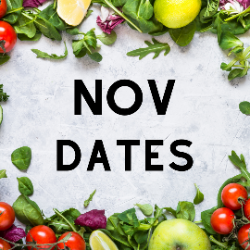 November Meal Provider Dates